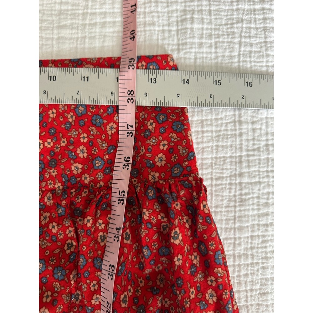 Natural Life Hanna Convertible Maxi Skirt Strapless Dress Red Floral L - Picture 5 of 7